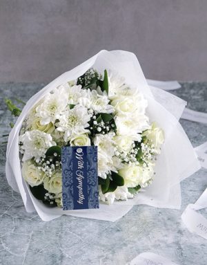 sympathy White Bouquet Of Sympathy